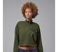 Jordan Brooklyn Fleece Parte de arriba con cremallera de 1/4 Hike Mike - Mujer - Verde M (EU 40-42)