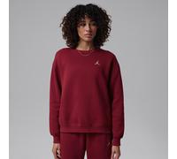 Jordan Brooklyn Fleece Sudadera de cuello redondo - Mujer - Rojo S (EU 36-38)