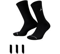 Jordan - Calcetines Everyday Cushioned Poly Crew (3 Pares), Unisex, Black, L [42 - 46]