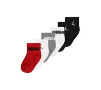 Jordan Calcetines 'EVERYDAY ESS' gris moteado / rojo / negro / blanco, Talla 18,5-27