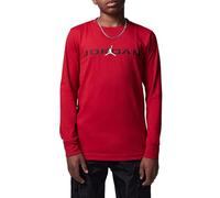 Jordan - Camiseta de Manga Larga para Chicos con Base de línea roja, código 95D668-R78, Rojo/Negro/Blanco, 13-15 años