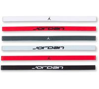 Jordan - Cinta del pelo Elastic Sport Printed (6 unidades), Unisex, White-Gym Red-Black