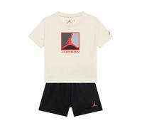 Jordan Conjunto 'BRK' marfil / gris / rojo claro / negro 98-104 marfil / gris / rojo claro / negro