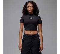 Jordan Crop top de manga corta y tejido Knit - Mujer - Negro XL (EU 48-50)