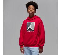 Jordan Essentials Sudadera con capucha Baseline de tejido Fleece - Niño/a - Rojo L