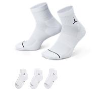 Jordan Everyday Calcetines hasta el tobillo (3 pares) - Blanco 42-46
