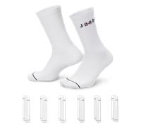 Jordan Everyday Calcetines largos (6 pares) - Blanco