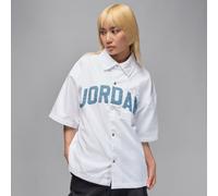 Jordan Flight Camiseta de manga corta de tejido Woven - Mujer - Blanco XS (EU 32-34)