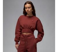 Jordan Flight Fleece Sudadera corta - Mujer - Marrón XS (EU 32-34)