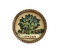 Jordan imán 3D para nevera de resina, recuerdo de viaje, hecho a mano, decoración del hogar y la cocina, imán para nevera Jordan, colección de regalo