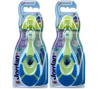 JORDAN JORDAN Cepillo dental niños 0-2 años, suave, 1 piezas, colores aleatorios (Paquete de 2)