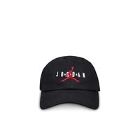 Jordan Sombrero ajustable de ala curva para niños pequeños (negro (8A0569-023)/rojo, 4-7), Negro (8a0569-023)/rojo, 4-7