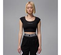 Jordan Sport Crop top de manga corta y tejido Knit - Mujer - Negro M (EU 40-42)