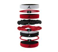 Jordan Sport Gomas elásticas variadas para el pelo (Paquete de 8) - Blanco