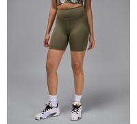 Jordan Sport Mallas cortas de 18 cm y talle alto - Mujer - Verde M (EU 40-42)
