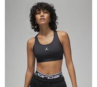 Jordan Sport Sujetador deportivo de sujeción media con almohadilla y logotipo Jumpman - Mujer - Negro L