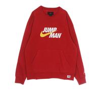 Jordan - Sudadera Clásica de Cuello Redondo con Logotipos Bordados - Sport - Hombre - Rojo - L -