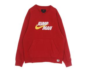 Jordan - Sudadera Clásica de Cuello Redondo con Logotipos Bordados - Sport - Hombre - Rojo - L -
