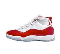 Jordan - Tenis de gimnasia para hombre, blanco/rojo/negro (White/Varsity Red/Black), 44 EU