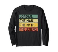 Jordan The Man The Myth The Legend - Cita Personalizada Divertida Manga Larga