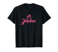 Jordan the Queen / Corona rosa y nombre para mujer llamada Jordan Camiseta