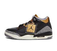 Jordan WMNS Air Jordan 3 CK9246 067 - Tenis para mujer, color negro cemento y dorado, talla