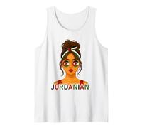 Jordanian Girl Jordan Flag Jordanian Girlfriend Wife Camiseta sin Mangas