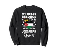 Jordanian Queen Jordanian Wife Girlfriend Jordan Flag Sudadera