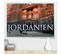 Jordanien - Felsenstadt Petra (hochwertiger Premium Wandkalender 2026 DIN A2 quer), Kunstdruck in Hochglanz: Entdecken Sie die Magie des Lichts in der Felsenstadt der Nabatäer.