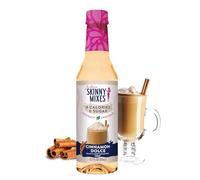 Jordan's Skinny Syrups - Jarabe sin azúcar, jarabe de canela Dolce, 12.5 onzas, cero azúcar y cero calorías saborizante para café, batido de proteínas, cóctel o bebidas sin alcohol y más, línea