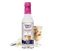 Jordan's Skinny Syrups - Jarabe sin azúcar, jarabe de vainilla, 12.5 onzas, cero azúcar y cero calorías saborizante para café, batido de proteínas, cóctel o bebidas sin alcohol y más, línea