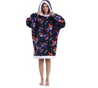 JOREAY 2025 Sudadera con Capucha de Manta para Mujer de Gran Tamaño, Sudadera con Manta Suave, Cómoda y Cálida, Regalo del Día de la Madre para Mamá, 4XL Grande alto