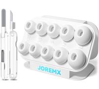 Joremx 5 pares de almohadillas de repuesto para AirPods Pro 3 puntas de silicona para Air Pods Pro 3rd, con orificio para reducción de ruido y red a prueba de polvo, con kit de limpieza y caja de