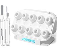 Joremx 5 pares de almohadillas de repuesto para AirPods Pro 3 puntas de silicona para Air Pods Pro 3rd, con orificio para reducción de ruido y red a prueba de polvo, con kit de limpieza y caja de