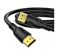 Jorenca Cable HDMI 4K 5m(HDMI 2.0,18Gbps) Conectores chapados en oro de ultra alta velocidad, Retorno de audio Ethernet, Video 4K@60hz 1080p 3D Compatible con Xbox Arc PS PC HDTV PS3/4/5/9,etc