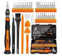 JOREST 40Pcs Destornilladores Precision Kit, Set Herramientas con Torx T1 T2 T3 T4 T5, TR6 T7 T8 T9 T10 T15, Triwing Y00, P2/P5, -1.0/2.0, etc, per Switch, PS4, Joycon, Xbox, PC, Mac, Laptop, Gafas