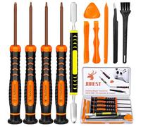 JOREST Kit de Desmontar Xbox one/360/X PS4 PS5 PS3, 25pcs Set Limpieza, Herramienta Reparacion para Mando y Consola, con Destornillador PH0 y Torx T6 T8 T10, Palanca, Pinzas, Cepillo