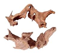 Jorewood Madera flotante natural grande para acuarios de peces y terrarios de reptiles, decoraciones seguras para peceras, ramas trenzadas únicas, 2 piezas de 14 a 18 pulgadas de tanino bajo, fácil de