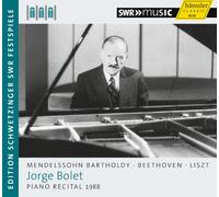 Jorge Bolet joue Mendelssohn, Liszt et Beethoven : uvres pour piano.