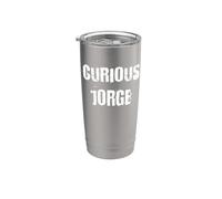 Jorge curioso Vaso térmico de acero inoxidable de doble pared