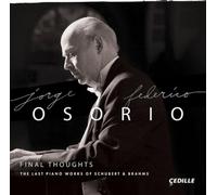 Jorge Federico – Final Thoughts: Últimas obras para piano: Schubert y Brahms – CD (Importación USA)