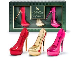 JORGE GONZÁLEZ by GLAMOUR & HEELS La Colección Eau de Parfum Set | 150 ml (3 x 50 ml), Fragancia para Mujer, Set de Perfume para Mujer, Set de Fragancia de Jorge González