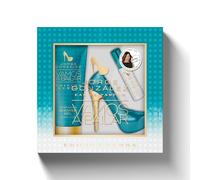 JORGE GONZÁLEZ EDICIÓN RUMBA Set de regalo de 3 unidades, 50 ml, Eau de Parfum, 15 ml de EDP y gel de ducha de 120 ml, fragancia floral oriental para mujer en frasco de tacón alto