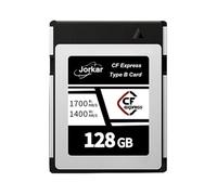 Jorkar CFexpress Tipo B Cámara Tarjeta de Memoria CF Express 128GB para Cámaras Nikon Z6/Z7/Z9/D6/D5/D850/D500, para Canon EOS-1DX/C300/C500/R5 R5C R3, para Panaso GH6/S1/S1R/S1K, dji Ronin 4D