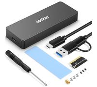 Jorkar Mac SSD a USB C 3.2 Carcasa 12+16 Pin Caja Externa SSD para MacBook Air/Pro Mid 2013-2017, CNC Lector Case para Disco SSDs A1466 A1465 A1502 A1398 Enclosure Box