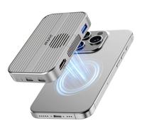 Jorkar Magnética Dock USB C 3.2 Hub 10Gbps, Carcasa SSD M.2 NVMe y Estación de Acoplamiento con Fan para iPhone 17/16/15 Pro/Pro MAX/Plus, Compatible con SSD 2230/2242/2260/2280 B+M M-Key