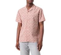 JACK & JONES Camiseta Jorluke Seersucker Resort SS Ln Camisa de Manga Corta, Jarabe de Arce, M para Hombre