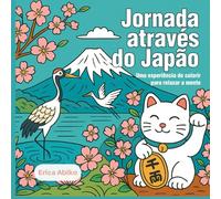 Jornada através do Japão: Uma experiência de colorir para relaxar a mente