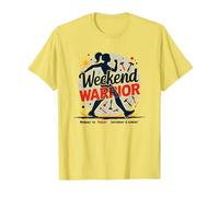 Jornadas de Fin de Semana para el empoderamiento de Las Mujeres guerreras Camiseta, Hombre, Limón, XXL