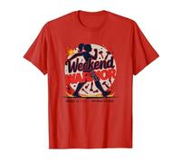 Jornadas de Fin de Semana para el empoderamiento de Las Mujeres guerreras Camiseta, Hombre, Rojo, XXL
